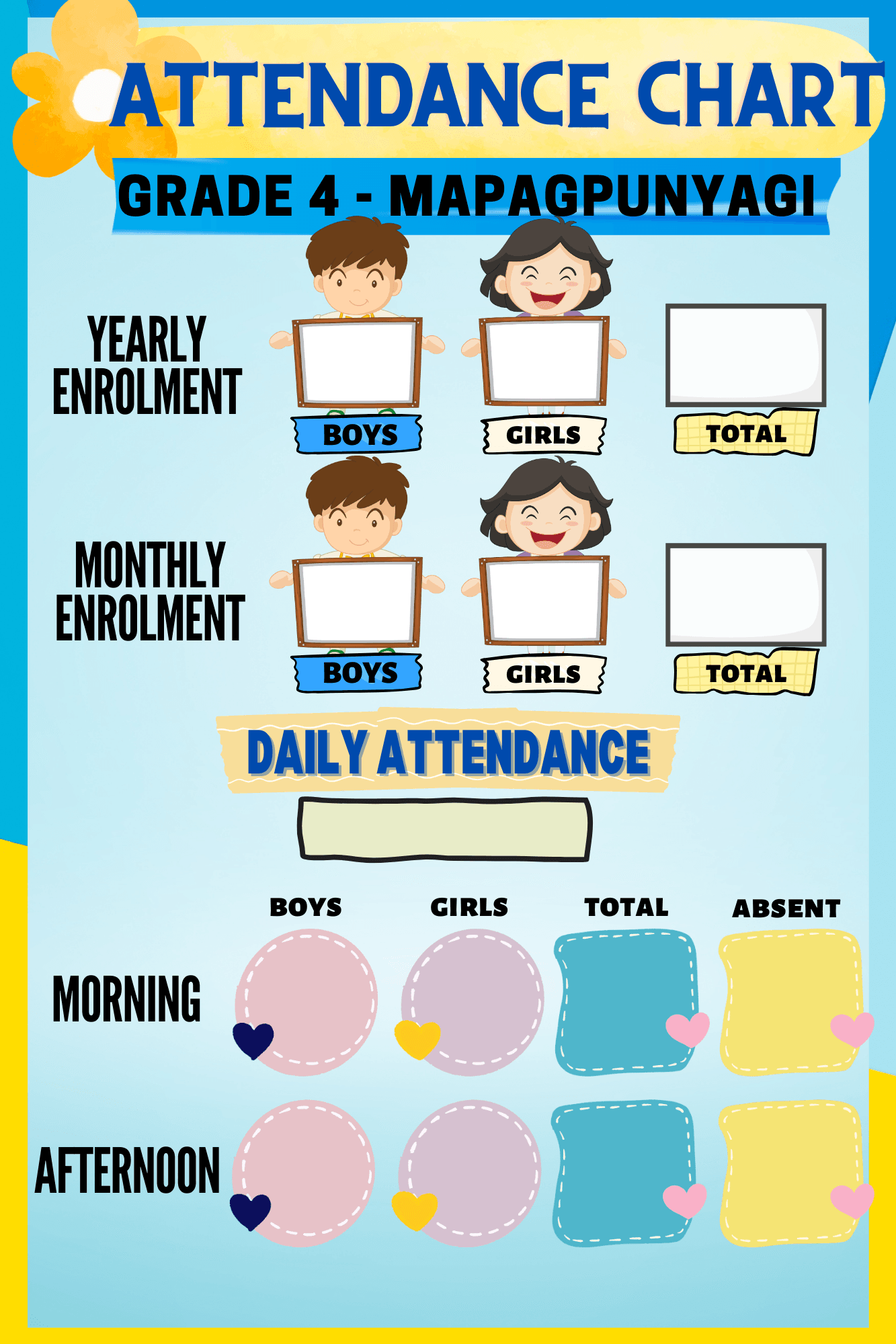 Attendance Chart Printable