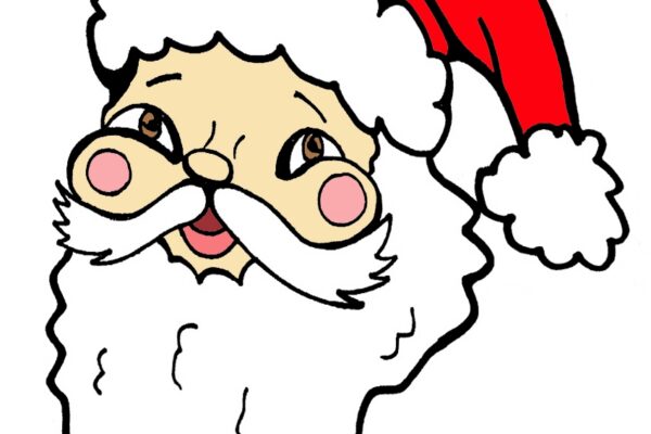 Printable Colored Santa Face Coolest Free Printables