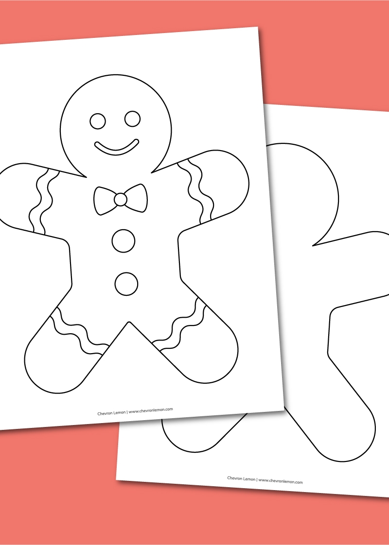 Free Printable Gingerbread Template