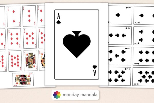Printable Playing Cards Free PDF Sheets In 3 Sizes