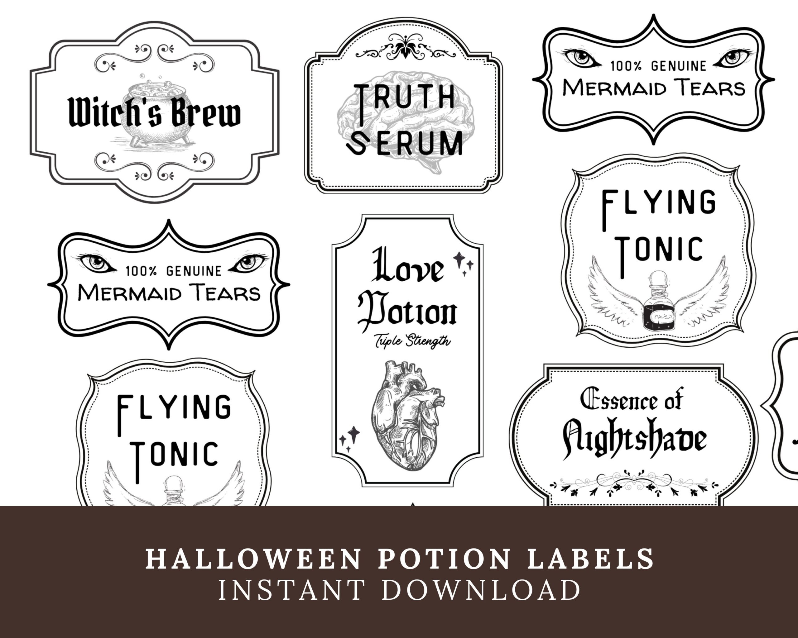 Free Potion Labels Printable