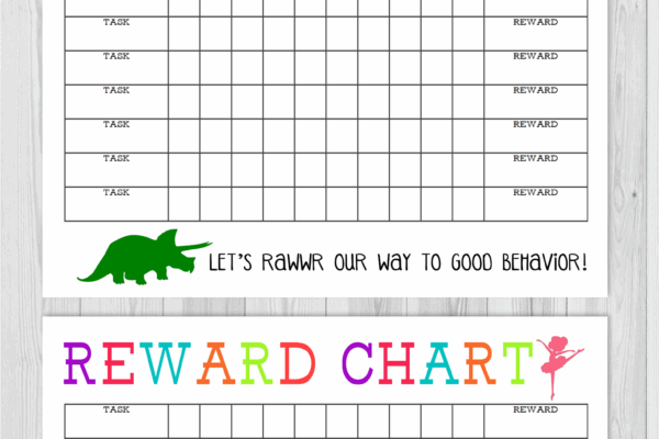 Printable Reward Charts Boy U0026 Girl The Girl Creative