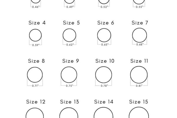 Printable Ring Sizer Ring Size Inches Printable Measuring Tool International Ring Size Chart Measure Ring Size Instant Download Etsy