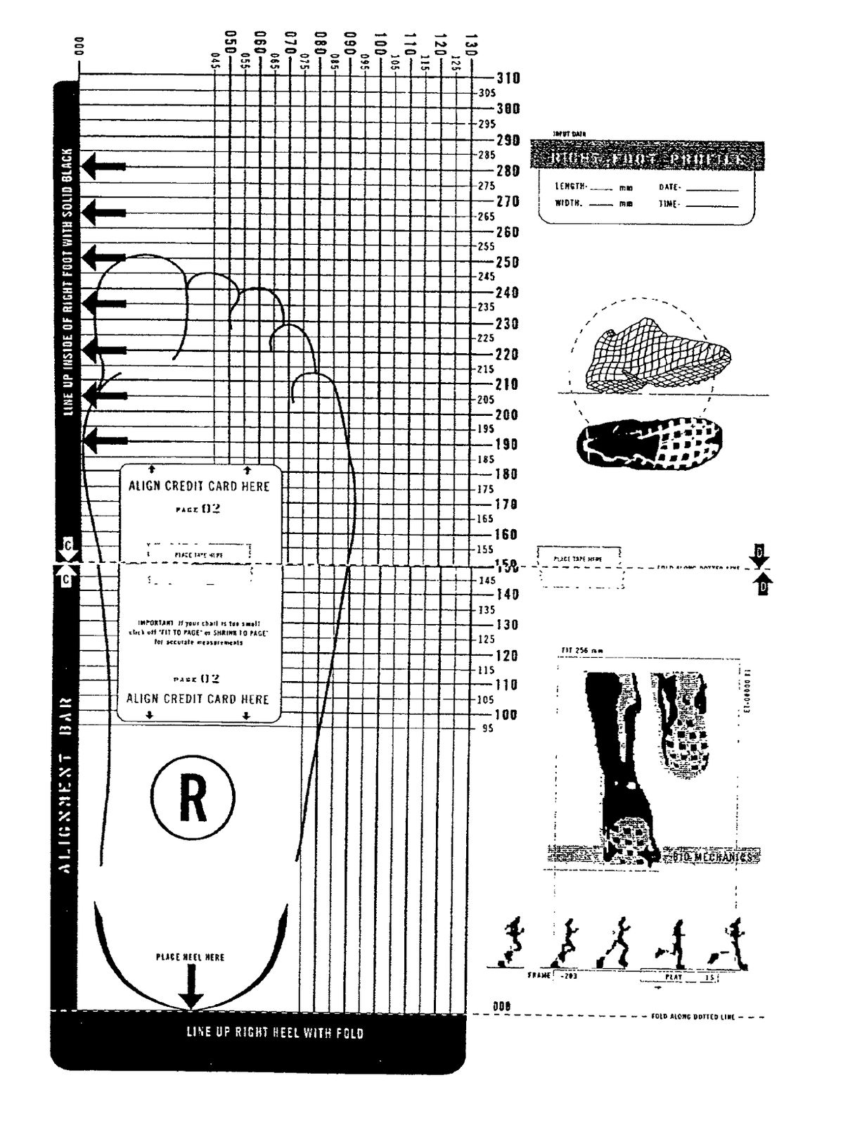 Printable Ski Boot Size Chart