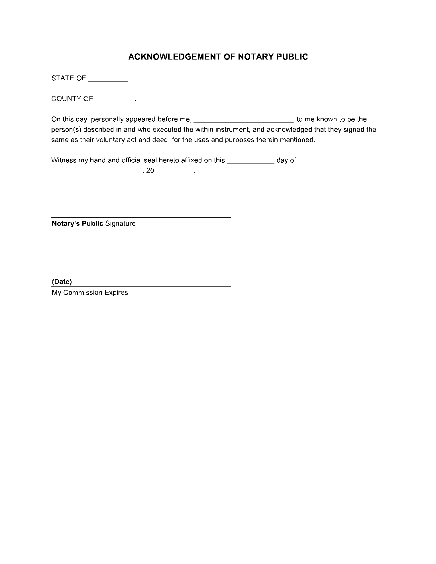 Free Printable Quit Claim Deed Form