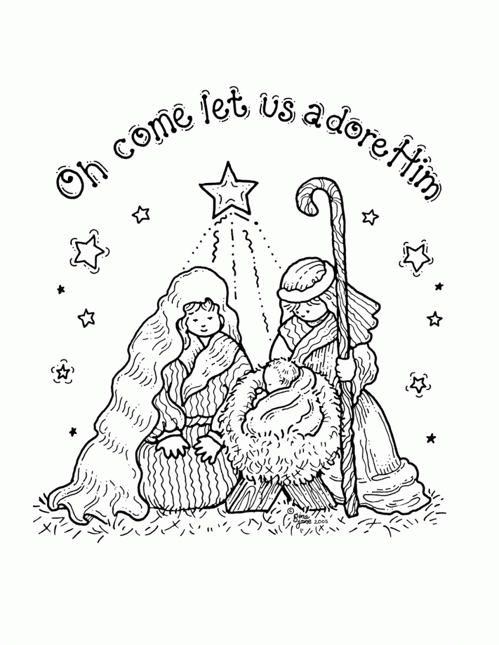 Free Printable Religious Christmas Coloring Pages
