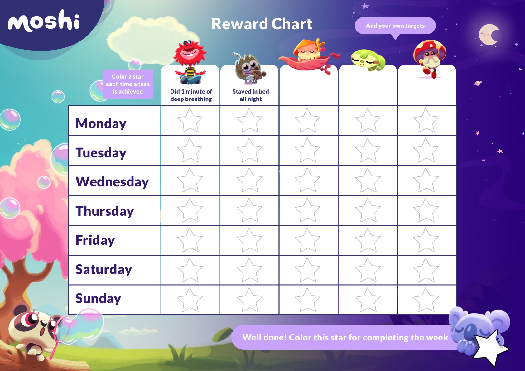 Printable Reward Chart