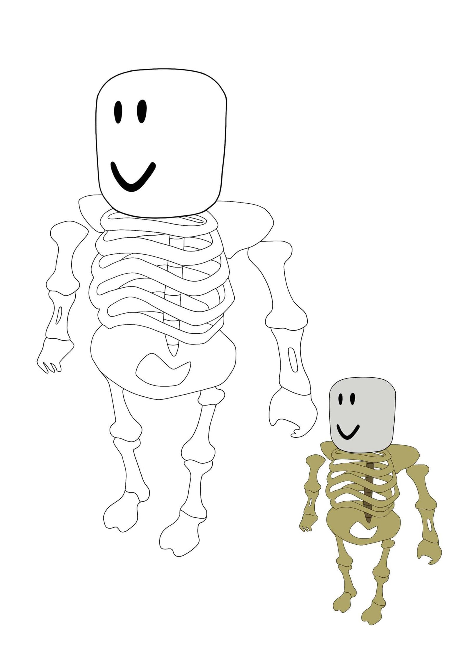 Free Printable Skeleton Coloring Pages