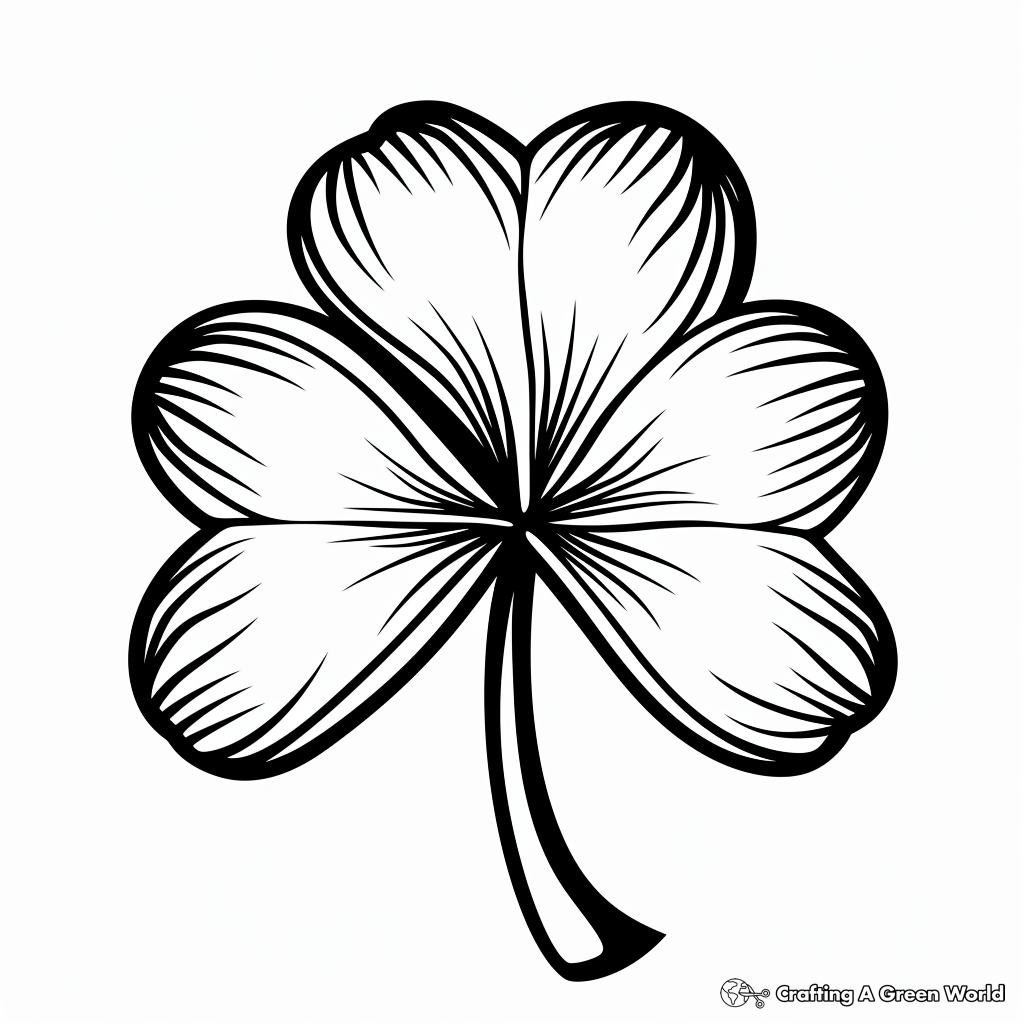 Shamrock Coloring Page Free Printable