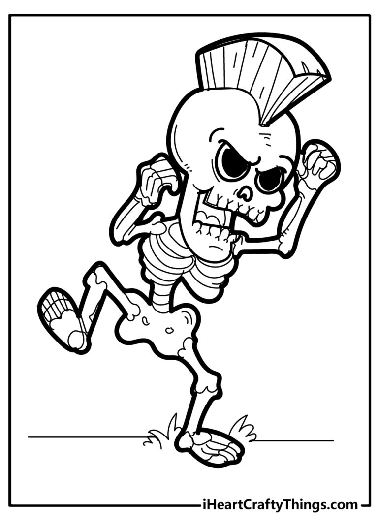 Skeleton Coloring Pages 100 Free Printables 