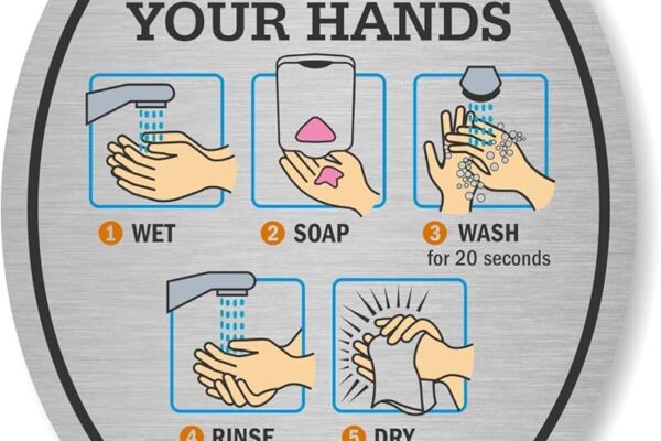 SmartSign Wash Your Hands Sign Handwashing Instructions 4