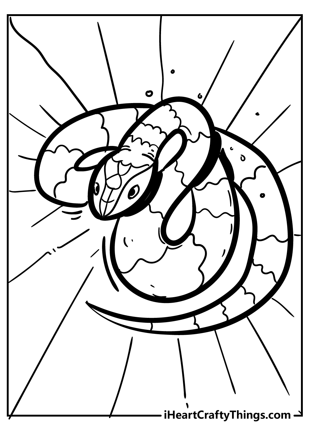 Free Printable Coloring Pages Of Snakes