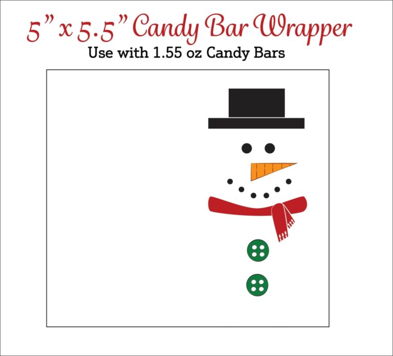 Snowman Candy Bar Wrappers Printable Snowmen Candy Wrappers Christmas Candy Bar Wrappers 2 Per Page DIGITAL DOWNLOAD