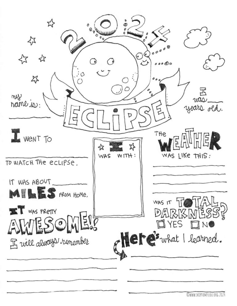 Solar Eclipse Coloring Pages Skip To My Lou
