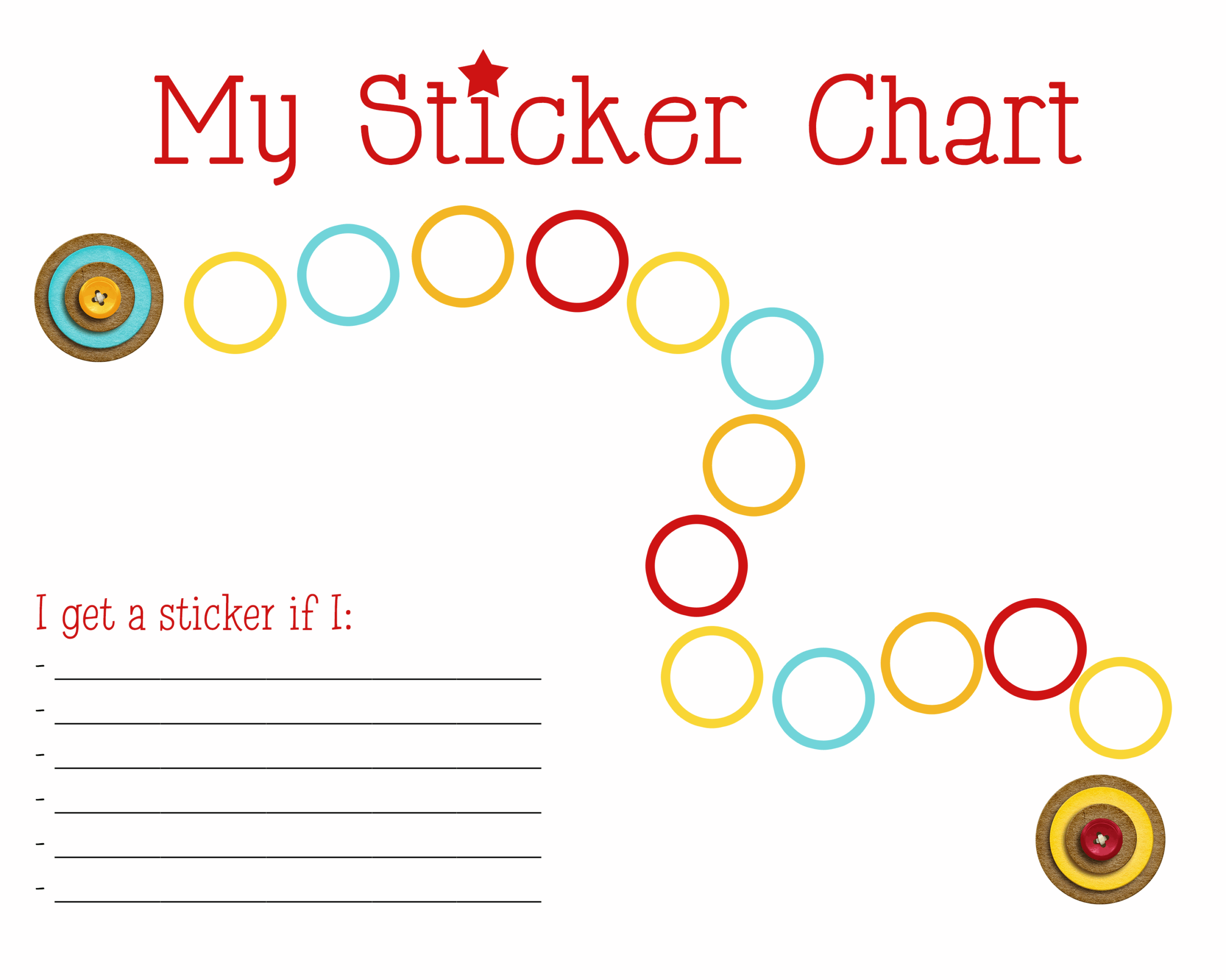 Sticker Chart Printable Becca Paro