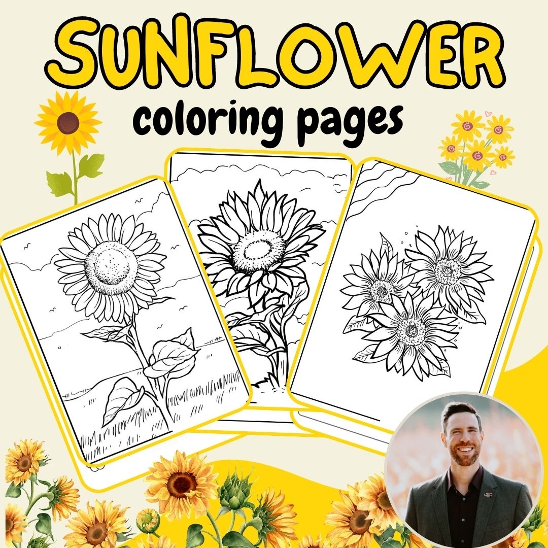 Free Printable Coloring Pages Of Sunflowers