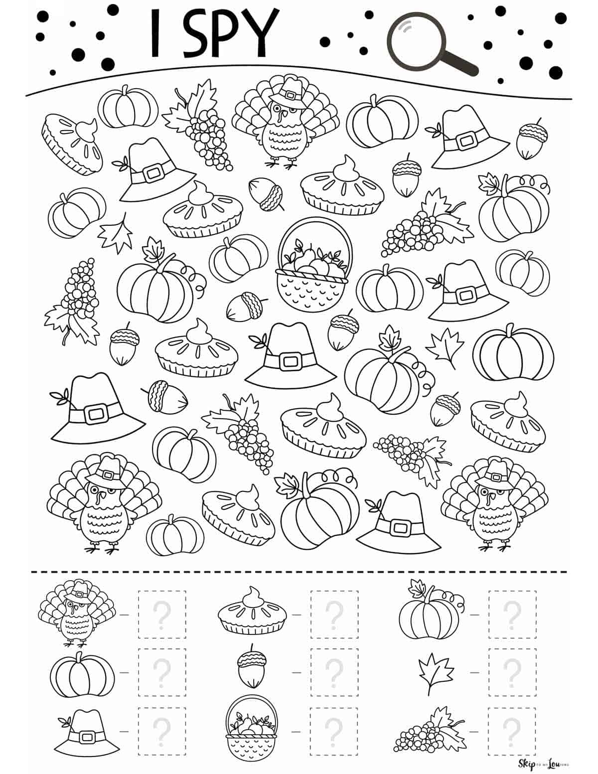 Free Printable Thanksgiving Worksheets Pdf