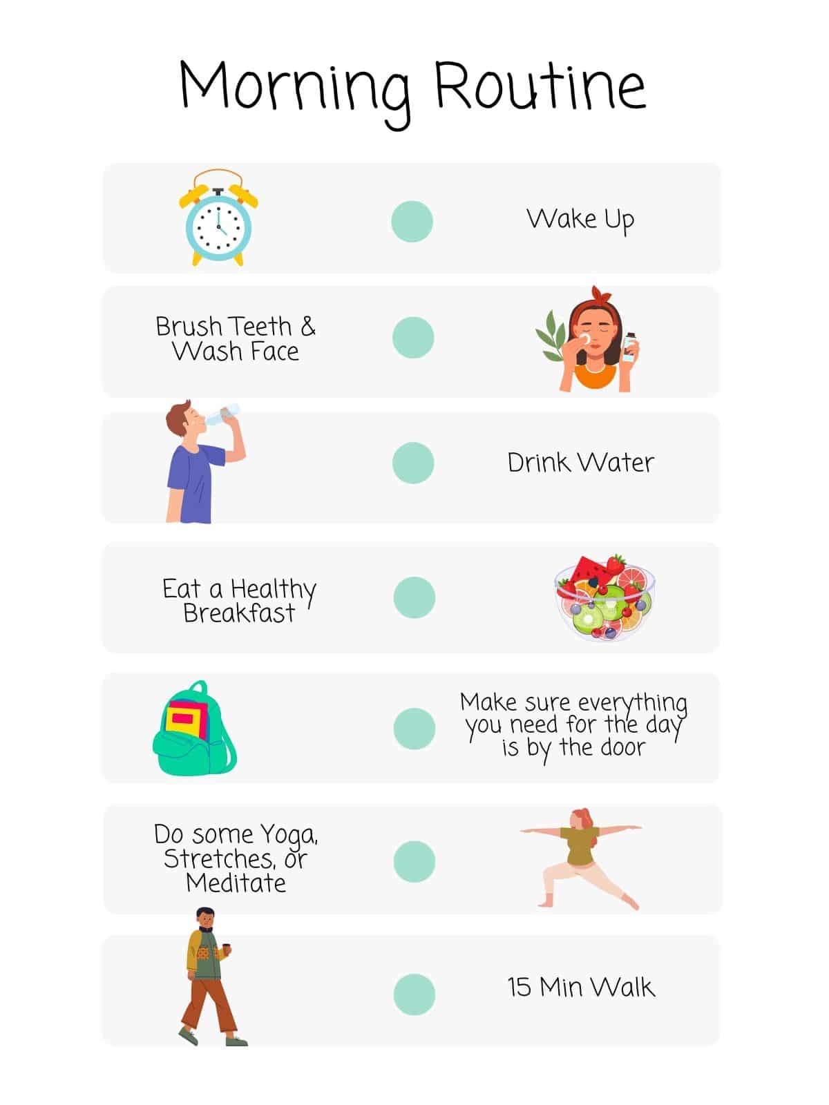 The ADHD Friendly Morning Routine free Printable Checklist