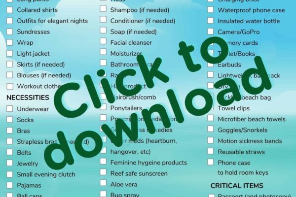 The BEST Cruise Packing List Free Printable Updated For 2023