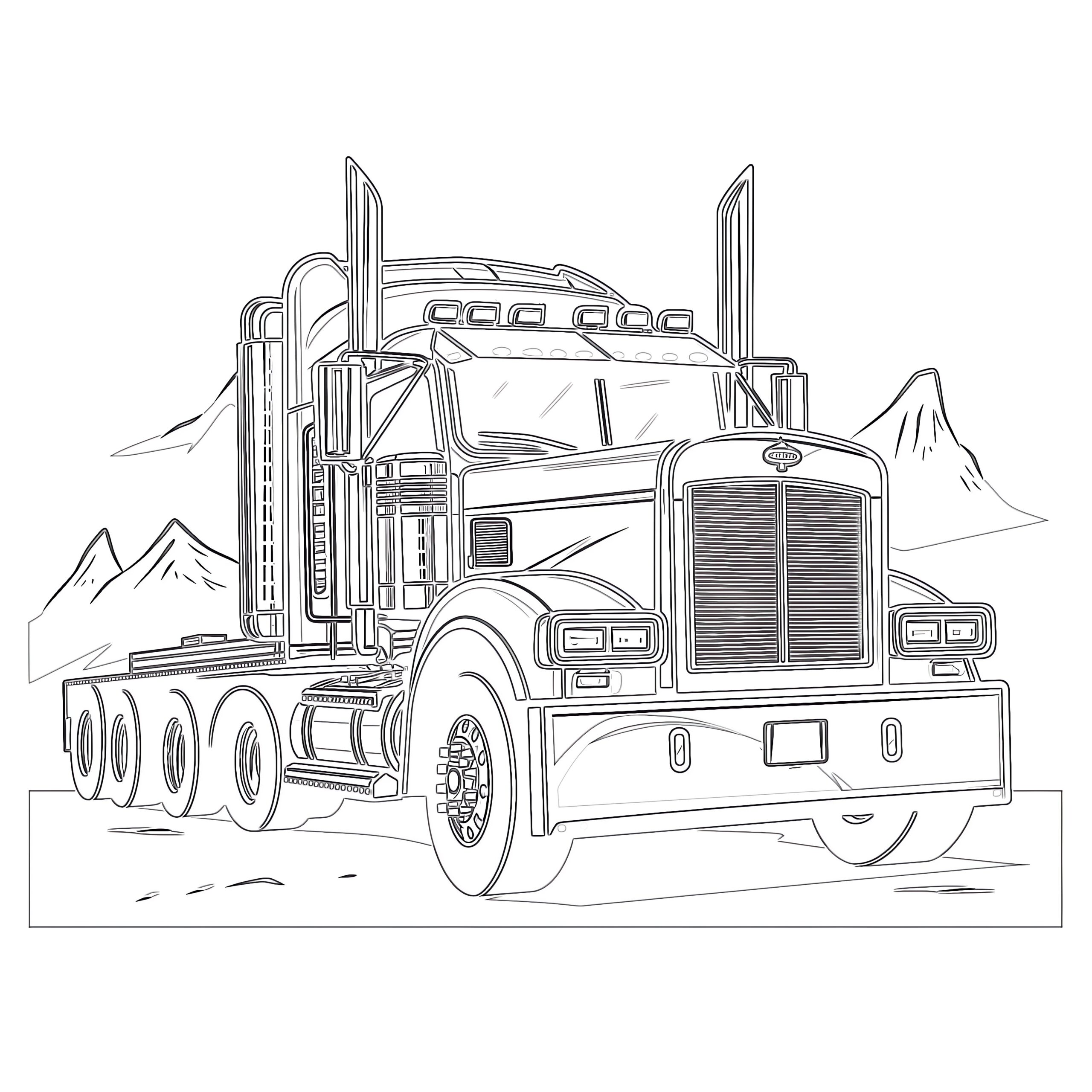Free Printable Coloring Pages Trucks