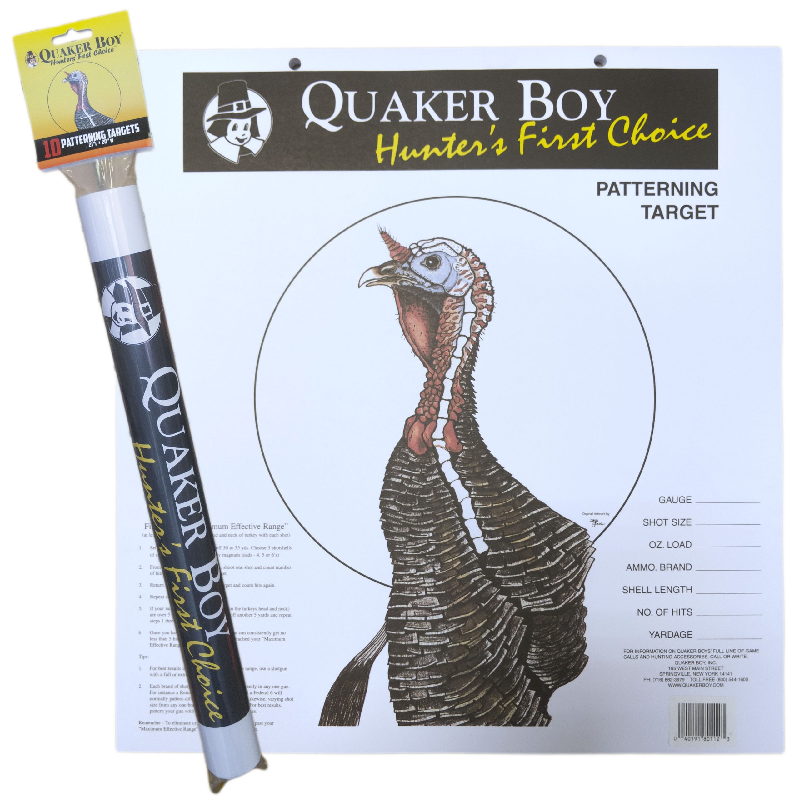 Turkey Target Rolled 10 Pack QUAKER BOY