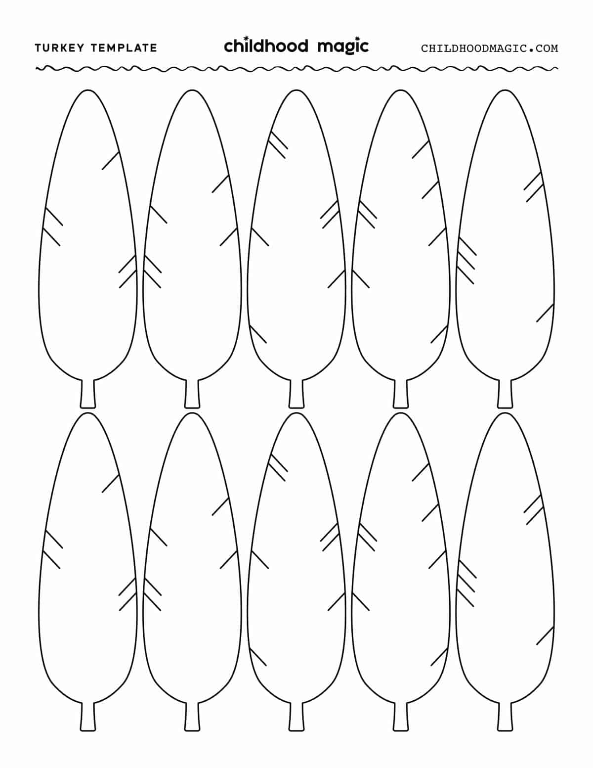 Free Turkey Printable For Kids