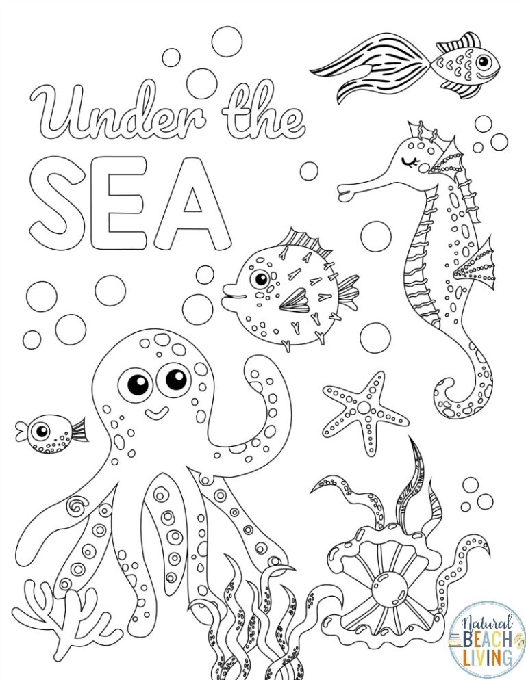 Under The Sea Printable Activities Ocean Theme Activities Natural Beach Living