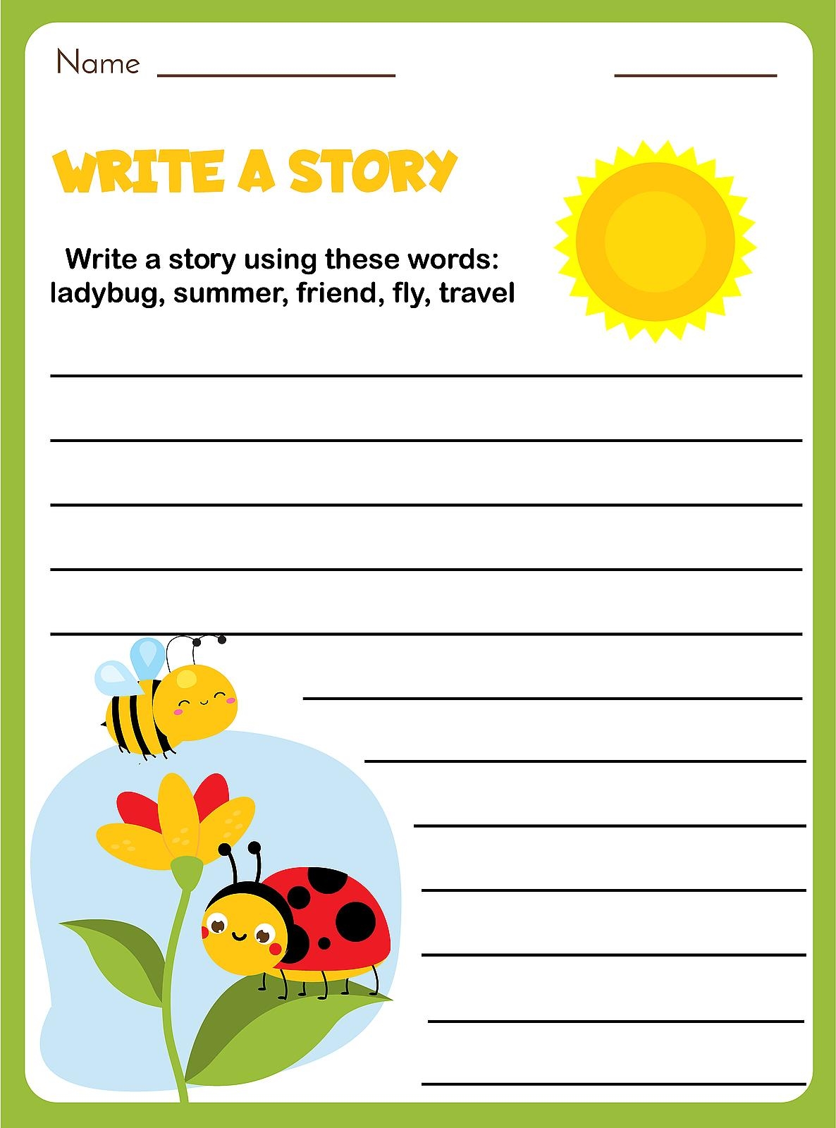 Writing Prompts For Kids 12 Fun Blank Printable Writing Prompts To Encourage Kids To Write A Story Printables 30Seconds Mom