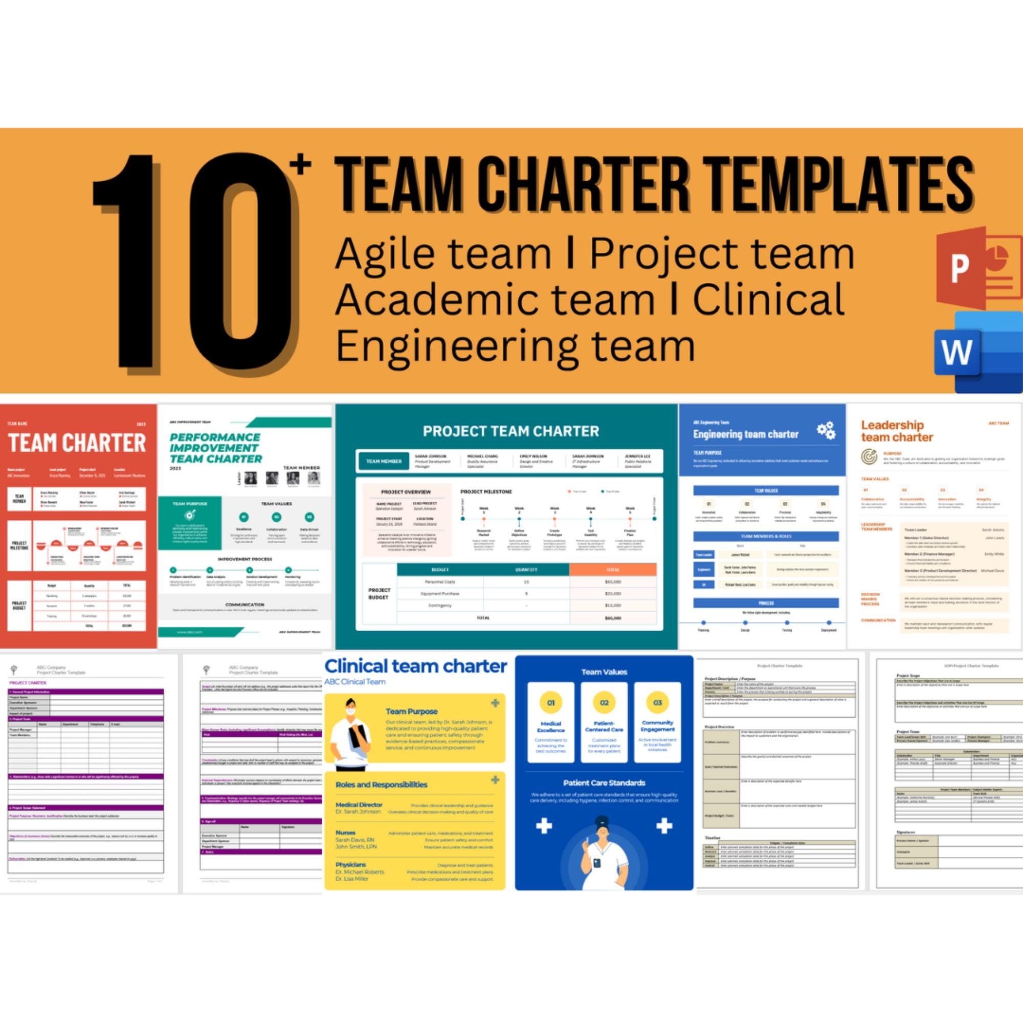 Agile Team Charter Template