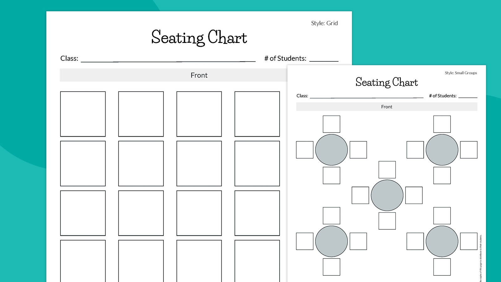 Seating Chart Template Classroom Editable Free