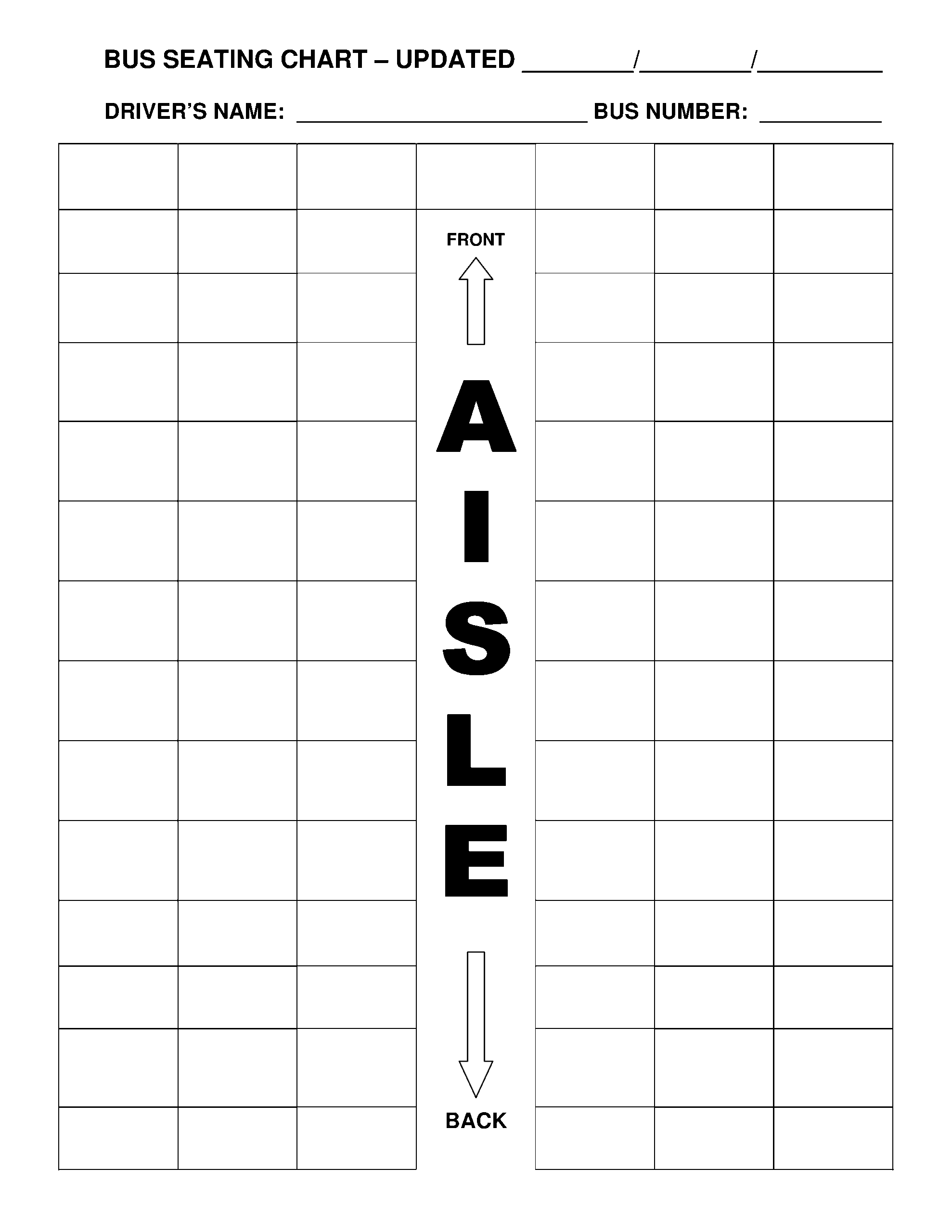 Bus Seating Templates At Allbusinesstemplates Bus Seating Templates At Allbusinesstemplates