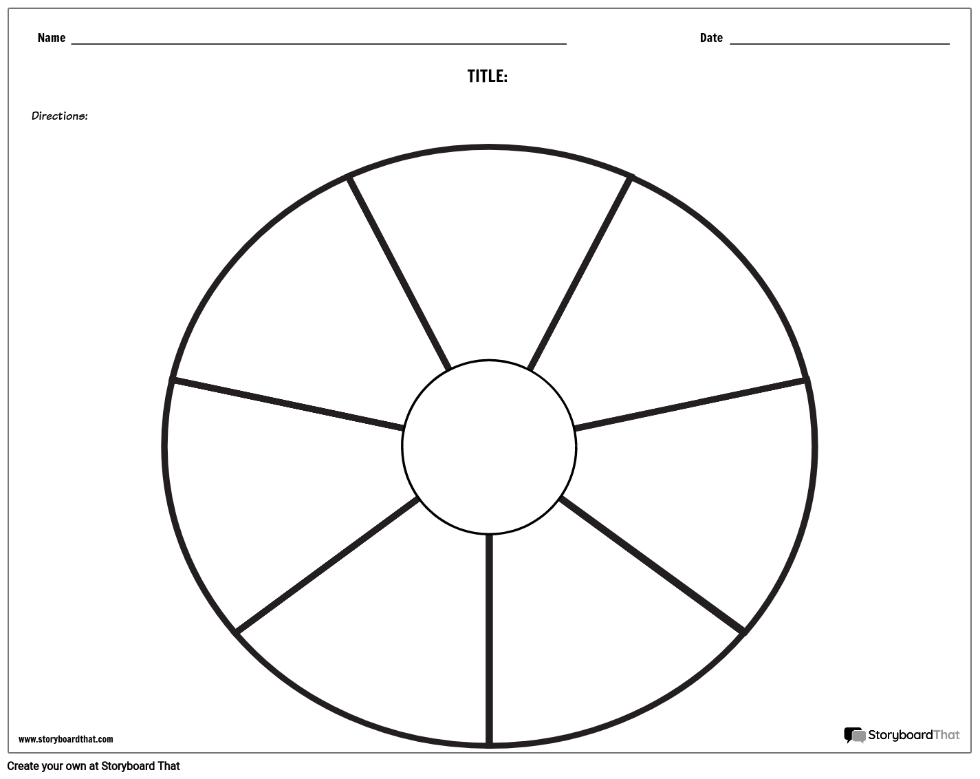 Circle Chart Template Circle Chart Template