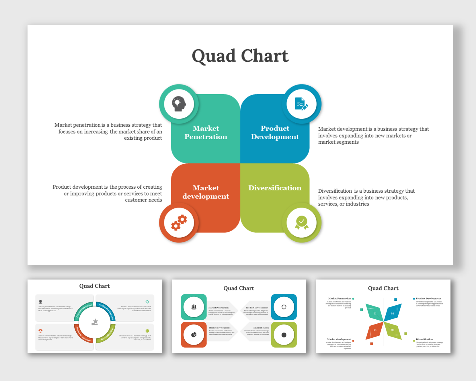 Explore Quad Chart PowerPoint And Google Slides Templates