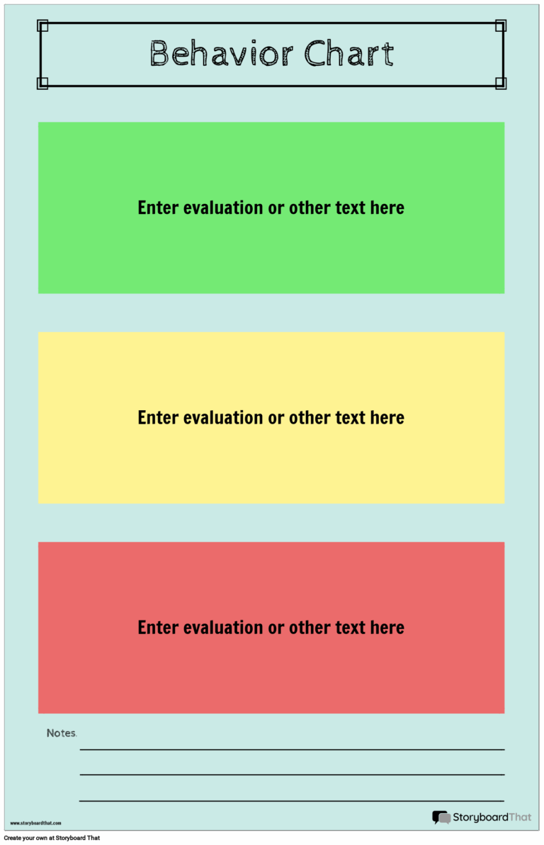 Free Behavior Charts Storyboard That Templates 2025 