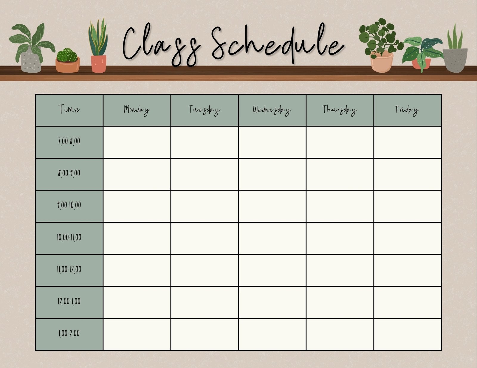 Free Printable Class Schedule Templates To Customize Canva Free Printable Class Schedule Templates To Customize Canva