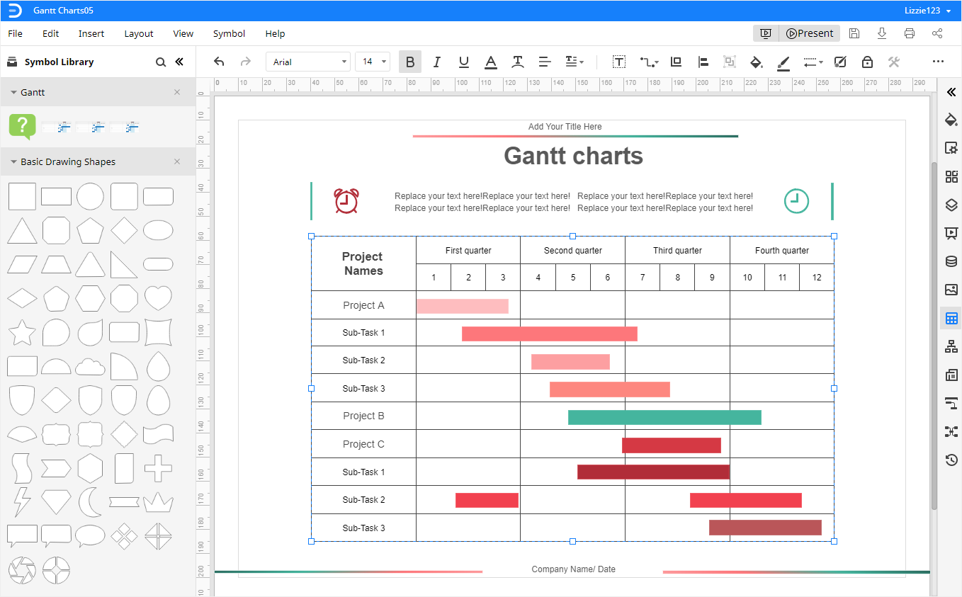Gantt Chart Sheets Template