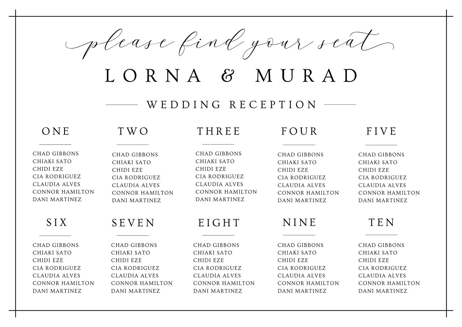 Page 2 Free Custom Printable Wedding Seating Chart Templates Canva Page 2 Free Custom Printable Wedding Seating Chart Templates Canva