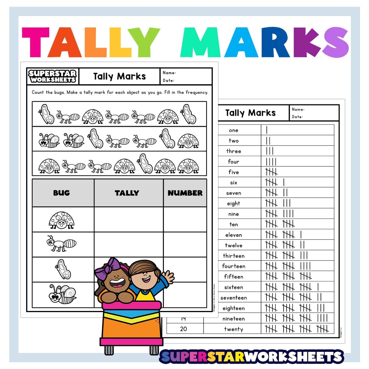 Tally Marks Superstar Worksheets
