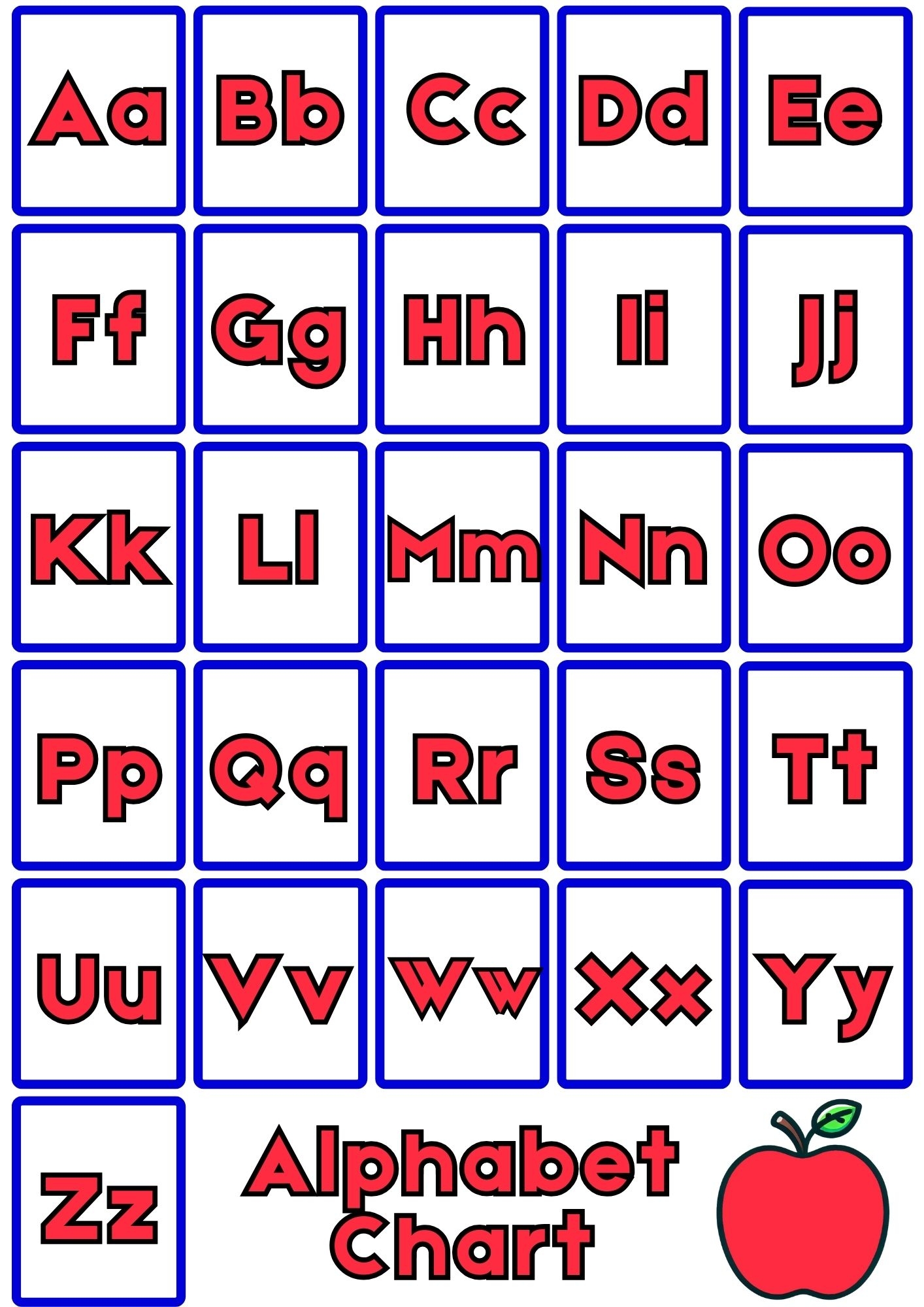 11 Free Printable Alphabet Charts Teach Prints