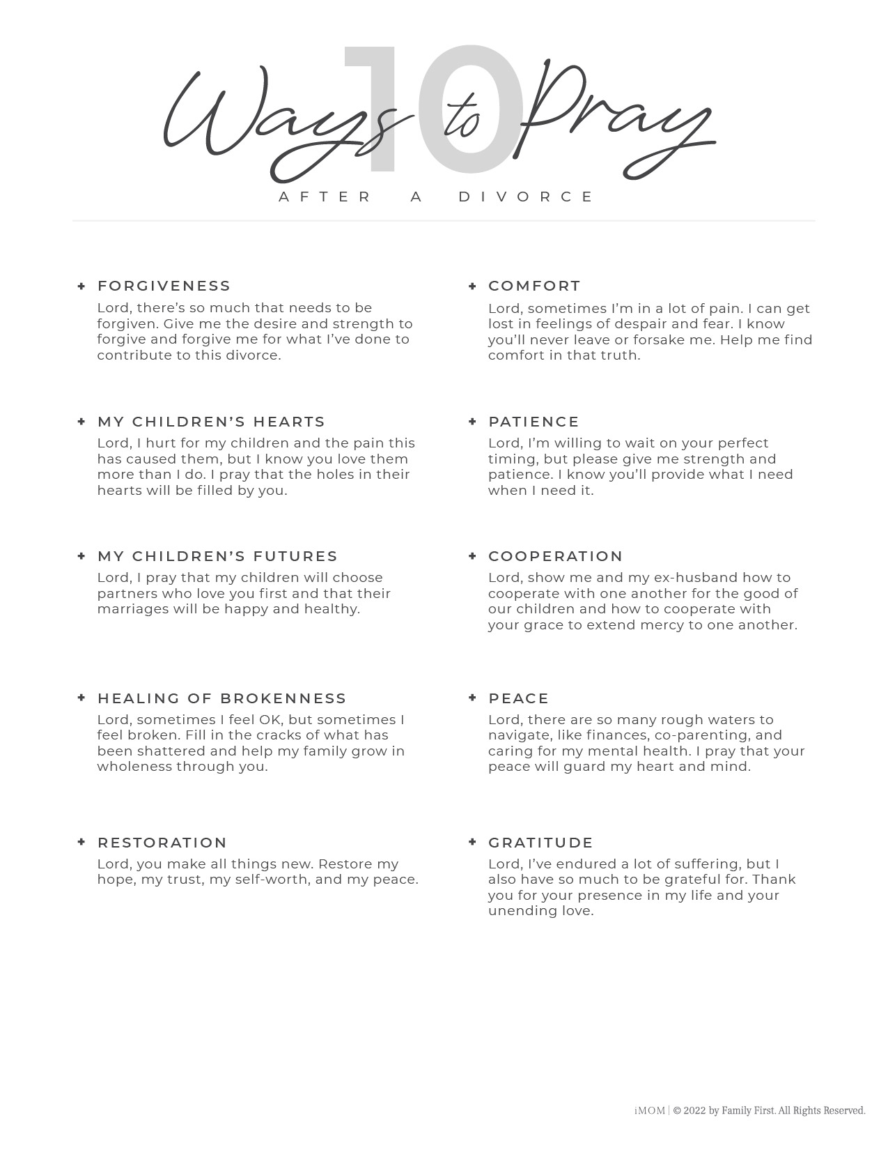 Printable Prayer Chart Printable Prayer Chart