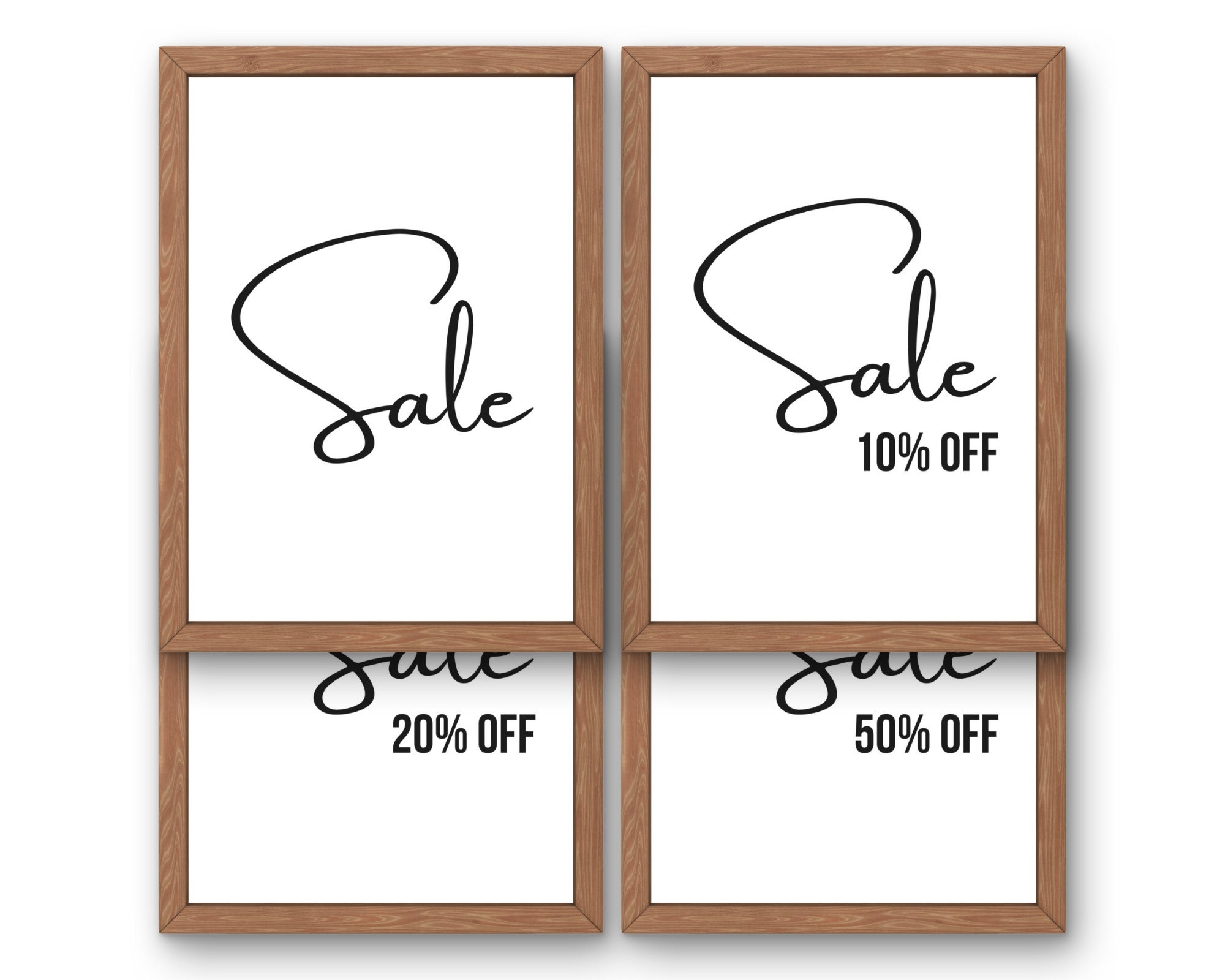 20 Percent Off Sign Etsy