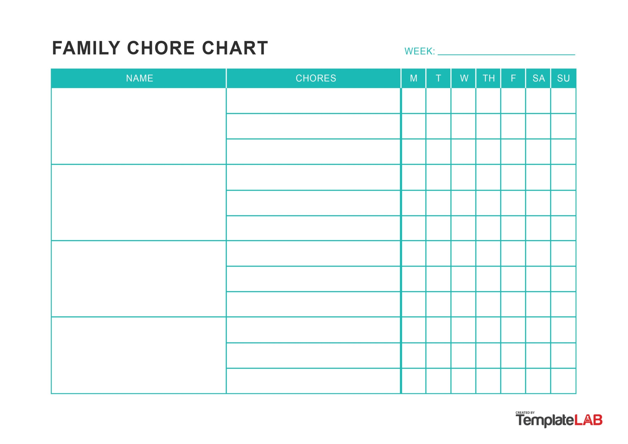 23 FREE Chore Chart Templates For Kids TemplateLab 23 FREE Chore Chart Templates For Kids TemplateLab