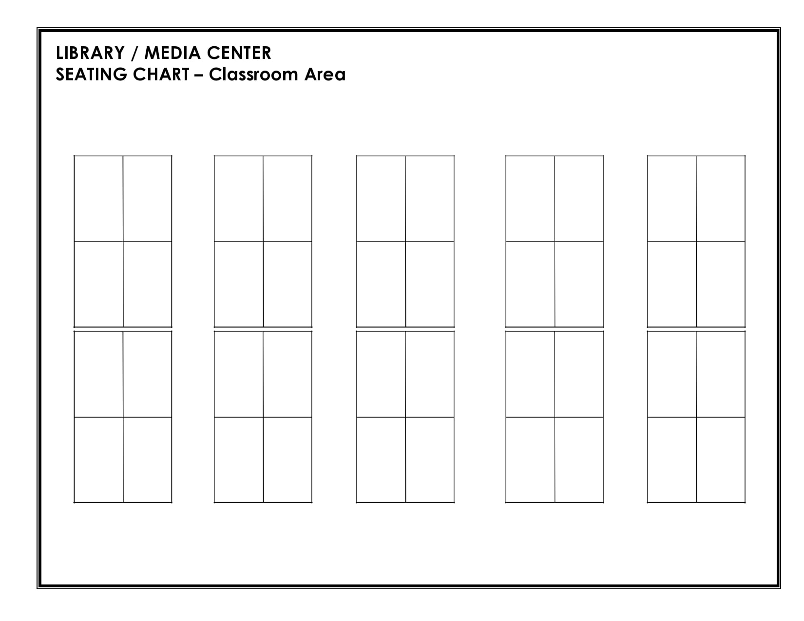 Free Printable Classroom Seating Chart Templates