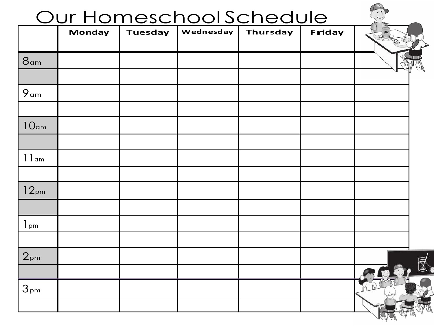 44 Editable Homeschool Schedule Templates FREE 44 Editable Homeschool Schedule Templates FREE