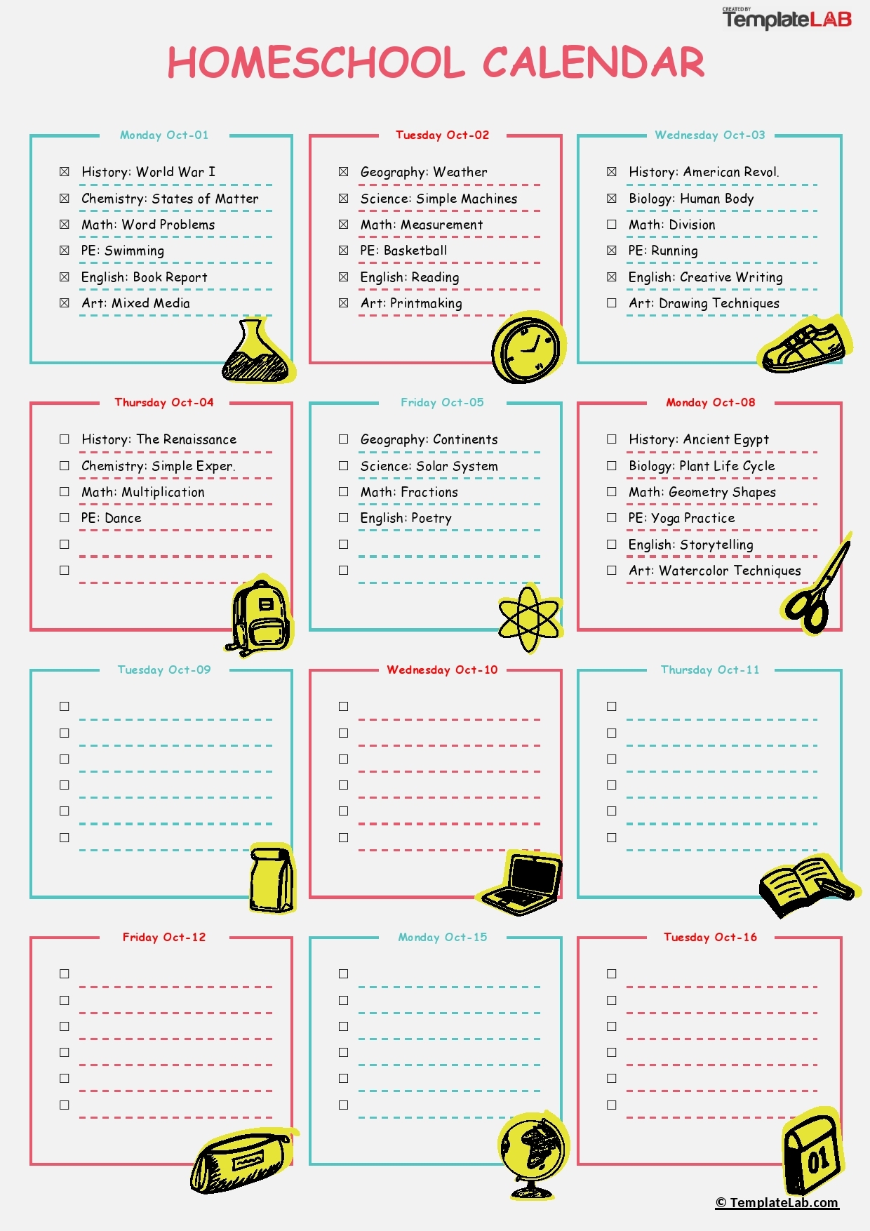 44 Editable Homeschool Schedule Templates FREE 44 Editable Homeschool Schedule Templates FREE