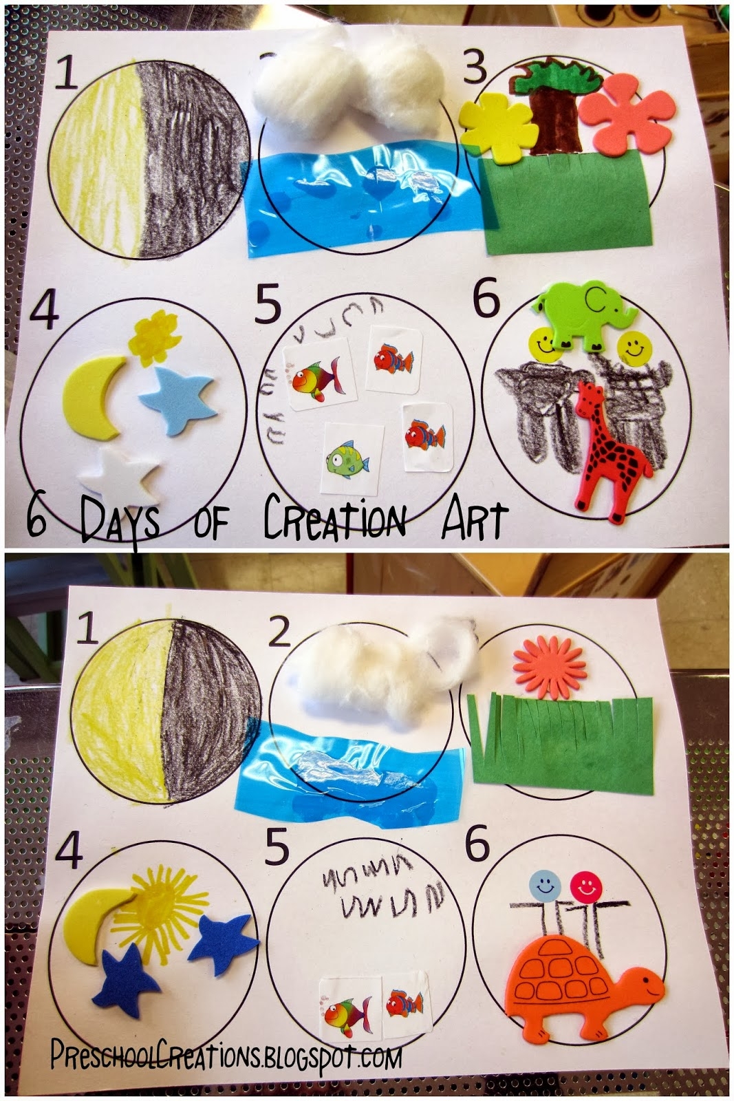 Printable 6 Days Of Creation Chart Printable 6 Days Of Creation Chart