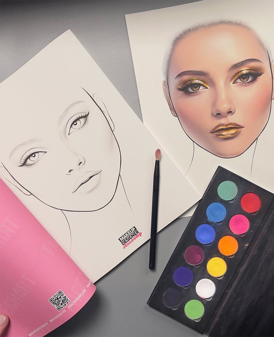 7 Best Face Chart Template Books For Makeup Artists FACECHART By 
