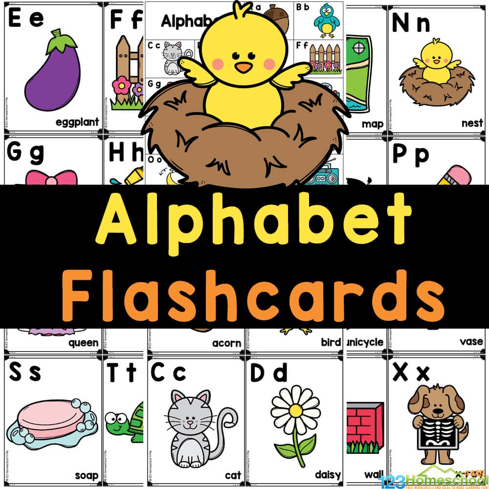 A To Z Alphabet Flash Cards Printable Free Download 