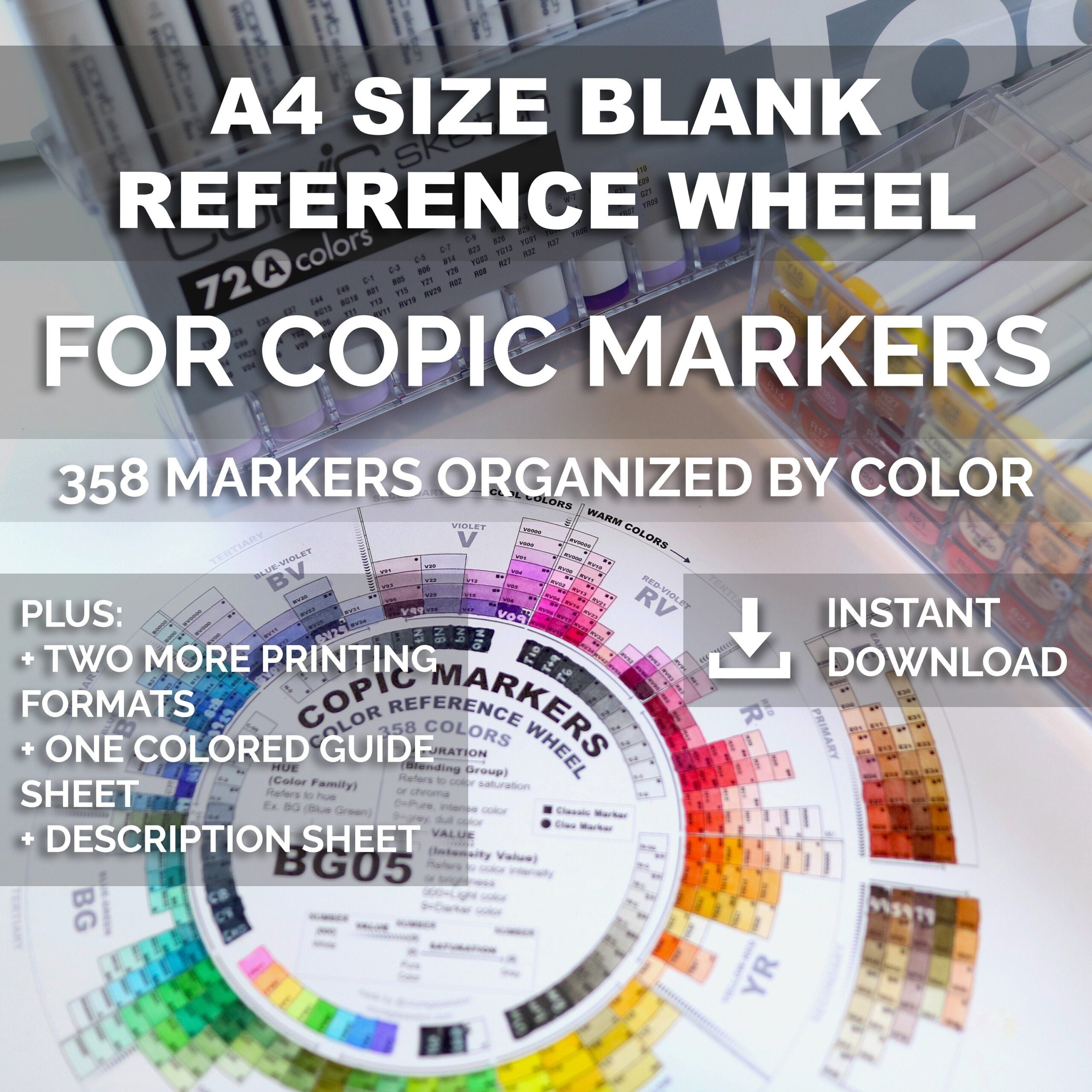 Printable Copic Hex Chart Blank Free