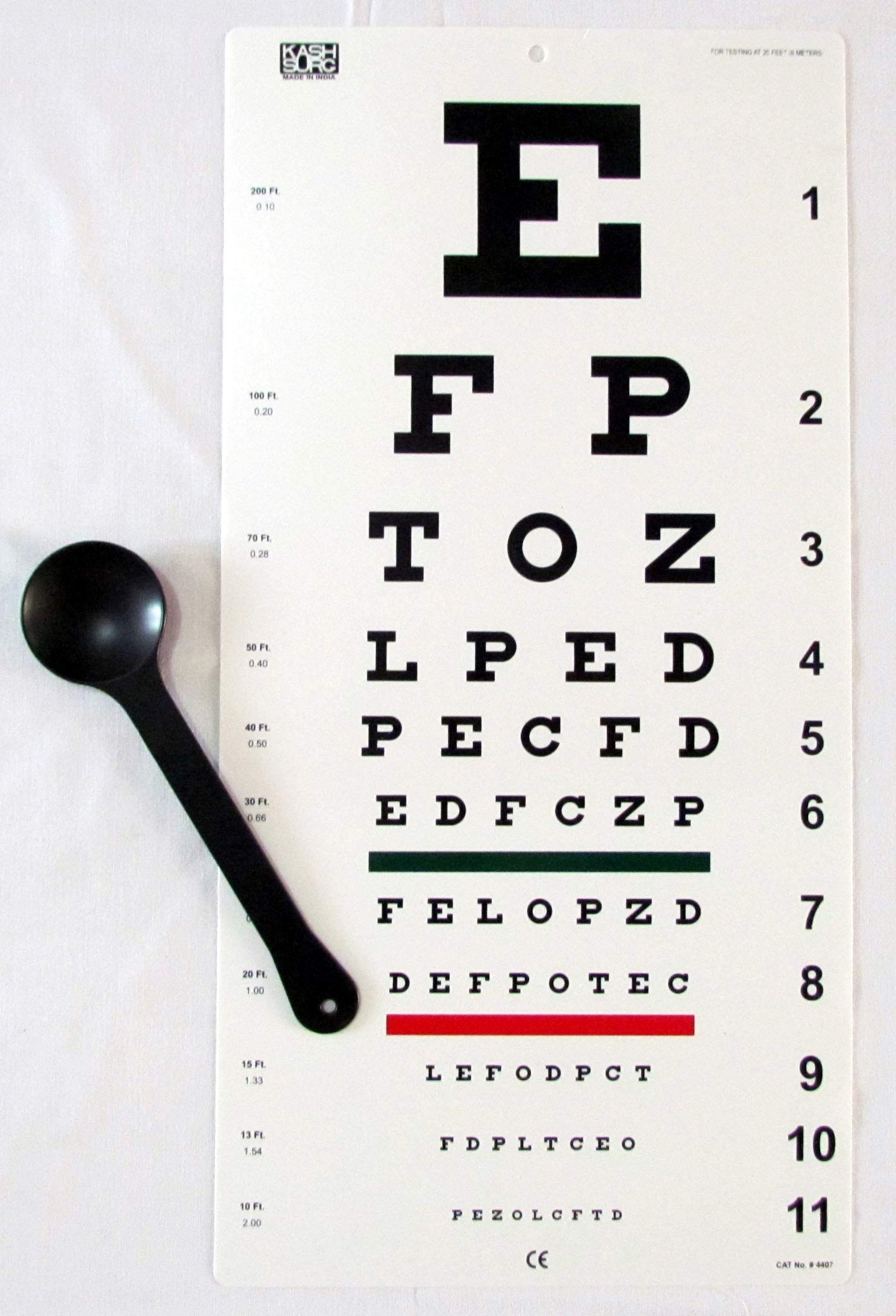 Amazon Snellen Eye Chart Traditional 20 Feet With Eye Amazon Snellen Eye Chart Traditional 20 Feet With Eye